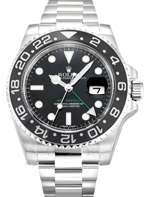 superclone rolex gmt-master ii 40mm schwarzes zifferblatt 116710