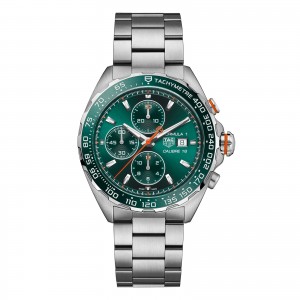 TAG Heuer formula 1 chronograph 44mm herrenuhr grün CAZ201H.BA0876