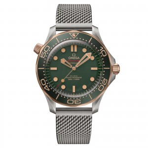 Omega seamaster diver 300m 42mm titan herrenuhr grün O21090422010001